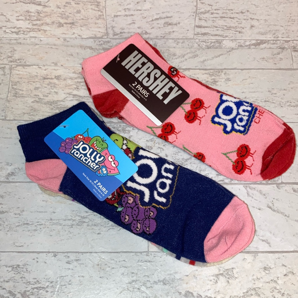 Hershey Jolly Rancher  Twizzlers Candy Junk Food Snacks Ankle Socks Bundle